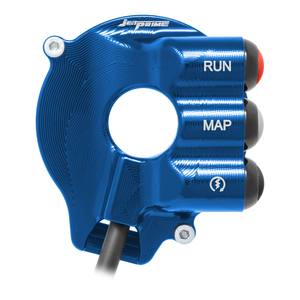 Copertura del comando dell'acceleratore con interruttore integrato nel manubrio per Aprilia TUONO V4 (Blu) - Product Image 4