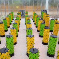 Tour de culture verticale aquaponique à ananas à haute efficacité avec barre d'oxygène naturelle, pompe intégrée, facile à nettoyer et recyclable