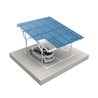 Structure de carport solaire en acier Zn-Al-Mg avec dimensions personnalisées pour les zones de stationnement industrielles