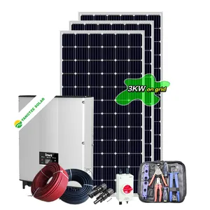 Material escolar e escritório, fácil instalação renewable 2000w sistema de energia solar preço para o paquistão