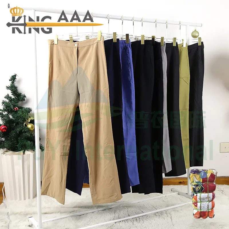 Dress trousers women hot stock apparel second hand pant korea second hand clothing