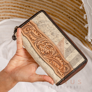Bohemian Style Women's Fashion Heart Leather Wallet Portable <b>Long</b> Purse Clutch <b>Bag</b> for Spring and Winter Seasons - Product Image 1