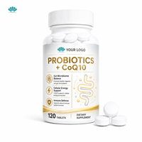 Complément Synbiotique Probiotiques et Coenzyme Q10 en Comprimés pour le Soutien de la Santé Digestive et Cardiaque chez l'Adulte OEM