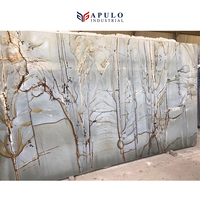 Roman Blue Marble Quartz Marble Colorful Kitchen Countertop Slab Marble Sale Stone Customized Table