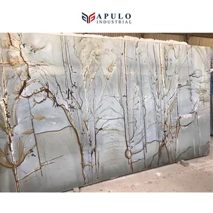 Apulo — carrelage en marbre bleu forêt, vente en gros, prix d'usine, échantillon gratuit, bleu, carrelage en oxyde de quartz