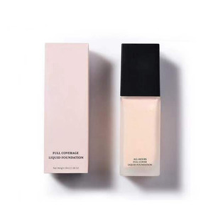12 horas de longa duração base <span class=keywords><strong>natural</strong></span> da pele impecável base de cobertura total à prova d' água base escura sem logotipo - Product Image 4