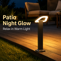 Lampe de balise extérieure étanche IP65 pour jardin et allée, en aluminium moulé sous pression et PC, 12W, finition gris sable, anti-rouille
