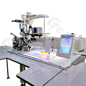Monogramm-stickmaschine computergesteuert mit stickereigerät codierung pailletten perlen chenille langweilig nähmaschinen