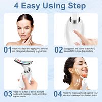 Masseur électronique pour le cou et le visage, anti-rides, vibration chaude, appareil de sculpture du visage et du cou pour le soin de la peau anti-rides