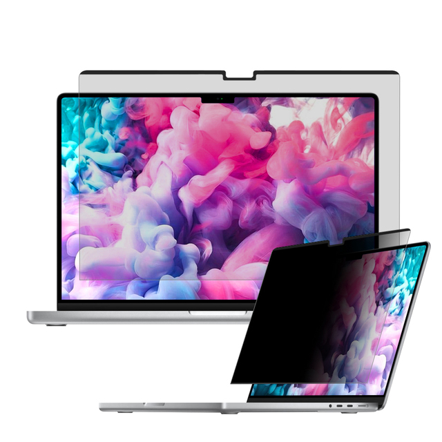 3H Hardness Anti-Glare PET Magnetic Privacy Filter Laptop Screen Protector for Macbook Pro 14