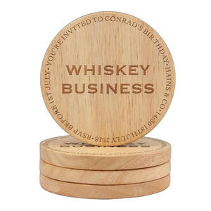 منتجات صديقة للبيئة رائجة البيع 2026، مجموعة أكواب خشبية بالجملة مع قواعد أكواب خشبية - Product Image 2