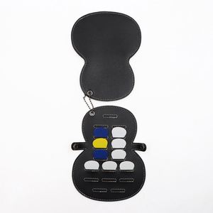 Porte-médiators de guitare en cuir PU, sac pour médiators, étui pour médiators avec fermeture à pression, cadeau pour guitariste - Product Image 2