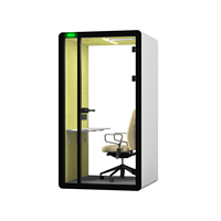 Cabine Acoustique Modulaire Intérieure et Extérieure Portable pour Réunions, Bureau Privé, Studio, Équipement de Bureau Insonorisé de Grande Taille