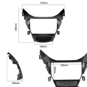 <span class=keywords><strong>Adaptateur</strong></span> de cadre Fascia grand écran stéréo de voiture Henmall pour <span class=keywords><strong>Hyundai</strong></span> Elantra 2012 Kit de cadre de panneau de montage Audio de tableau de bord 2Din - Product Image 3