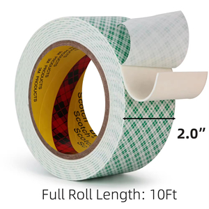 Ruban adhésif en mousse double face 3M 4026, polyuréthane double-couches, adhésif puissant, ruban polyuréthane haute résistance pour installation adhésive - Product Image 3