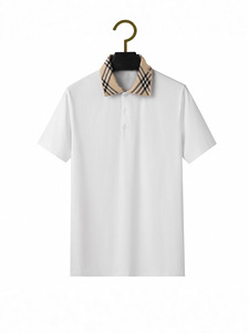 Camiseta de hombre con cuello de solapa, manga corta, de punto de algodón piqué, informal, con bolsillo, transpirable, clásica, para verano, golf y trabajo. - Product Image 4