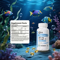 Capsules molles d'huile de poisson oméga-3 en marque blanche 1000mg – Compléments alimentaires pour la santé