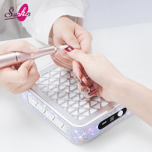 Aspirateur à ongles de bureau pour usage domestique, avec filtre en papier, faible bruit, pour la décoration de strass AB, collecteur de poussière pour salon de manucure - Product Image 6