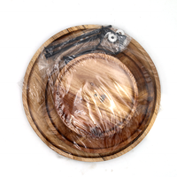 Support à Plateaux en Bois d'Acacia Personnalisable à 2-3 Niveaux, Durable, Classique, pour Assiettes, Fruits, Snacks, Desserts, Bonbons, Tour à Gâteaux, Présentoir pour Fêtes