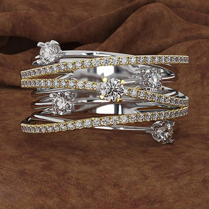 Anello a stella scintillante per donna, elegante gioiello da dito alla moda - Product Image 4