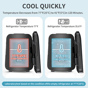 KEMIN-Mini-congélateur de voiture <span class=keywords><strong>12V</strong></span>, <span class=keywords><strong>220V</strong></span>, grand compresseur Ningbo, noir - Product Image 3