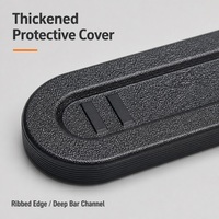 Housse de protection en mousse de nylon noir pour guide-chaîne de tronçonneuse, pour une manipulation sécurisée