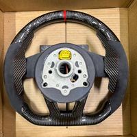 Volant semi-suède en fibre de carbone avec palettes de changement de vitesse étendues pour Audi S7 S5 B9.5 A3 8Y S3 S5 Q7 TT MK3 A3 RS4 A6 B9.5