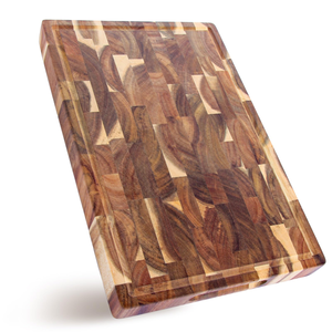 Planches à découper en <span class=keywords><strong>bois</strong></span>, <span class=keywords><strong>grande</strong></span> <span class=keywords><strong>planche</strong></span> à découper en <span class=keywords><strong>bois</strong></span> d'acacia à grain traversant, <span class=keywords><strong>planche</strong></span> de boucher robuste avec rainure pour les jus - Product Image 1