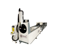 Mesin Pemotong Pipa Laser Otomatis CNC Fiber Laser Cutter untuk Pipa Bulat, Persegi, dan Persegi Panjang