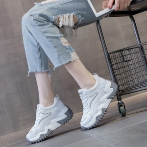 Nouvelle Arrivée Chaussures de Sport à Plateforme et Talon Compensé Caché pour Femme, Style Chunky Dad Shoes, de Luxe et de Créateur, Tendance - Product Image 4