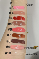 Gloss à lèvres végétalien transparent en tube, couleur légère et transparente, effet brillant, infusé au beurre de karité, maquillage hydratant pour les lèvres, OEM ODM
