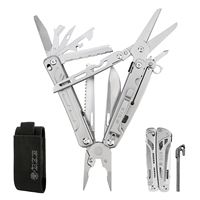 Pince multifonctionnelle Xhandle MT-10 20-en-1 en acier inoxydable, outil EDC de qualité DIY avec lame et tige de démarrage de feu