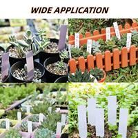 Étiquettes de plantes Étiquettes de plantes en plastique Étiquette de jardin de pépinière Marqueur de pot Étiquette de piquet de jardin Fleurs Verdure Étiquette de plante en plastique étanche