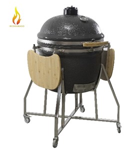 Parrilla Kamado de cerámica moderna <span class=keywords><strong>MCD</strong></span> de 27 pulgadas para cocina al aire libre, barbacoa, horno de pizza, pícnics de <span class=keywords><strong>grupo</strong></span> con parrilla de barbacoa de carbón - Product Image 2