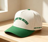 Groothandel Hoge Kwaliteit 100% Katoenen Oxford Baseball Cap met Argyle & Fruit Patronen Handborduurwerk Sportief Unisex Design