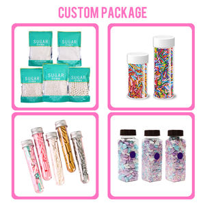 Fancy Square Bottle <strong>Vegan</strong> Custom Unicorn Cupcakes Candy Sugar Free Cake Bakery Edible Decoration <strong>Sprinkles</strong> Manufacturers - Product Image 5