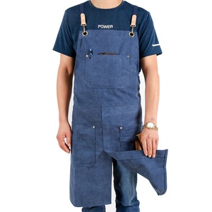 Changrong personalizado hombres y mujeres sin mangas <span class=keywords><strong>tatuaje</strong></span> estilista y barman delantales Cool Comfort lienzo <span class=keywords><strong>diseño</strong></span> de <span class=keywords><strong>pierna</strong></span> dividida - Product Image 1