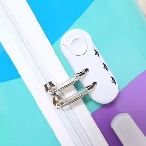 Yüzey baskılı arabası bavul 3 adet Set sert kabuk bagaj Kitty kedi tasarımları ABS PC baskılı seyahat bagaj - Product Image 5