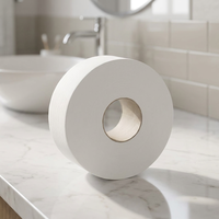 Rouleau de papier toilette jumbo blanchi 1, 2 ou 3 plis, écologique, marque privée, pour toilettes