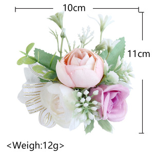 Nhà Máy Trực Tiếp Tùy Chỉnh <span class=keywords><strong>Corsage</strong></span> Đám Cưới Hoa Trâm Hoa Hồng Khô Hoa Tím <span class=keywords><strong>Corsage</strong></span> Đám Cưới Corsages - Product Image 3