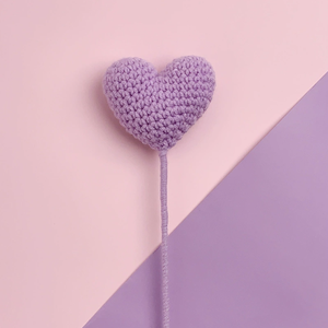 Hot Selling Handmade Cotton Fabric Classic Style Tulip <strong>Heart</strong> Shaped Flower Gift <strong>Craft</strong> Crochet <strong>for</strong> Lovers - Product Image 4