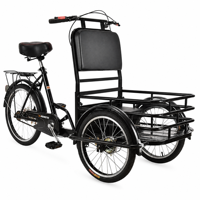DomeRide Tricycle de loisirs transfrontalier européen à suspension avant et cadre à suspension arrière souple pour personnes âgées, capacité de charge 150 kg, 20 pouces