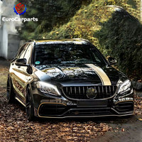 2014-19y C classe 2 portes W205 ancienne voiture mise à niveau vers la nouvelle C63 C43 coupé voiture de sport kits de carrosserie pièces de carrosserie automobile calandre de pare-chocs avant