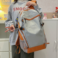 Sac à dos en nylon imperméable grande capacité pour l'école et les voyages, sac à dos décontracté pour le sport et la mode, sac à dos pour ordinateur portable pour étudiants
