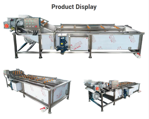 Máquina Limpiadora de Burbujas para Lavado de Raíces, Equipo Industrial de Limpieza de Alimentos para el Manejo de Productos como Zanahorias y Patatas - Product Image 3