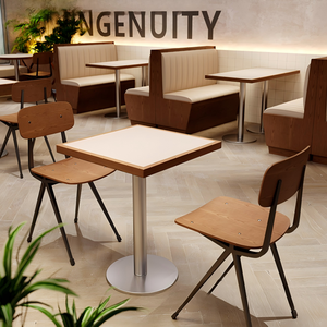 Ensemble de tables et chaises modernes et simples pour <span class=keywords><strong>restaurant</strong></span> occidental, style coréen, idéal pour les salles à manger de salons de thé et cafés. - Product Image 4