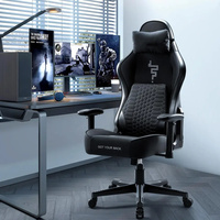 Silla de Juego CA Chair Gaming Custom Alibaba 2024, Silla de Juego Negra de Alta Calidad con Soporte Lumbar Integrado