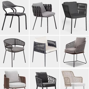 Table et chaises d'extérieur, chaise en rotin pour cour, table en acier inoxydable pour jardin, table basse d'extérieur, table de balcon - Product Image 5