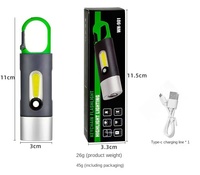 Lampu senter LED lintas batas, lampu senter LED kuat, Multifungsi, lampu Kemah, lampu atmosfer terang, baterai dapat diisi ulang