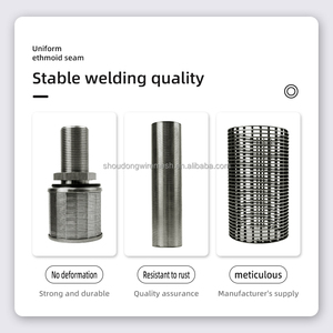Filtre à fil <span class=keywords><strong>en</strong></span> V pour piège à boues, grille Johnson, découpe sur mesure, maille <span class=keywords><strong>en</strong></span> <span class=keywords><strong>acier</strong></span> inoxydable haute efficacité 95%+ 2-500 microns - Product Image 3